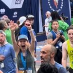 Ellie Kemper Instagram - Uh-oh….get ready for the emotional post!!!!!! Well I completed the @nycmarathon! And now for the gratitude. Thank you to EVERY SINGLE PERSON out on the streets cheering, yelling, high-fiving, and handing out bananas. Thank you in particular to the parents and caregivers who brought out their adorable sweetie pie babies whose little angel faces literally carried me through the journey. Thank you to all the volunteers and employees who handed out water and then had to sweep up the mountains of discarded cups afterwards. Thank you to everyone at @nyrr who pulled off this HERCULEAN TASK of organizing a marathon of 50K participants! Thank you @brosis512 for being an incredible partner and to everyone who contributed to my fundraising. Thank you to Trina and Anne for finding my son’s misplaced scooter. Yesterday was insane on every level and I am REJUVENATED by the strength and grit of NYC. Thank you to @newyorknico for capturing this moment of pure triumph! I ❤️ NYC