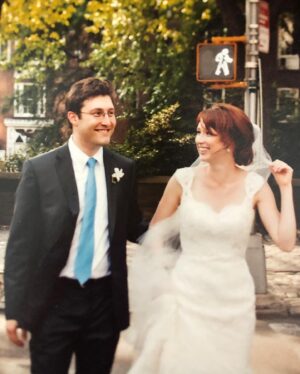 Ellie Kemper Instagram - Celebrating 10 years of marriage to/with this guy today! Here’s a look back on some of the crazy times we’ve had…and the wild adventures we’ve shared. ❤️❤️❤️