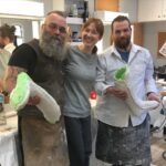 Ellie Kemper Instagram - These two men had the totally unenviable task of making a mold of my feet this morning. Now we are bonded for life. Thank you, Bruno and Max! (PS I promise this was for work.)