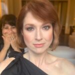 Ellie Kemper Instagram – @liltresser and @pellegrinokatie might make my hair and makeup look nice, but I still found myself furious they wouldn’t get out of the background of my glamorous selfie!