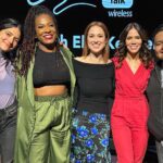 Ellie Kemper Instagram - TIME OF MY LIFE hosting @bigmoneyplayers show and #BornToLove podcast at @nycomedyfest last weekend!! Thank you @mescotteckert @samjaycomic @alyssalimp @thatchickangel @kristinakuzmic @leogonzall for making me laugh so hard. And thank you METAL for making me ROCK SO HARD ☠️ 🤟💀