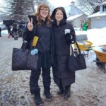 Ellie Kemper Instagram - We’re not cold YOU’RE COLD (also we are freezing) @pellegrinokatie #canada #coldlife