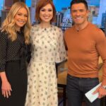 Ellie Kemper Instagram – Things got crazy at @livekellyandmark this morning!! Happy 27th Anniversary to the sweetest and best-looking couple in America 💕💕 And be sure to watch #GreatAmericanBakingShow this Friday on @therokuchannel!