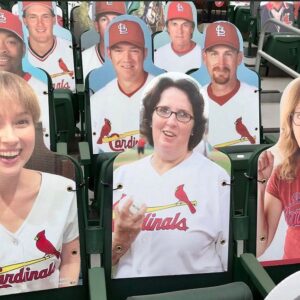 Ellie Kemper Instagram - Best team, best fans! #GoCards @msjennafischer #phyllissmith