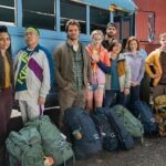 Ellie Kemper Instagram - Guys, I’m….leaving society to start a utopian community in the forest with @lukegrimes. Jk jk these are pics from our movie #HappinessForBeginners!! Directed by goddess @vwight22 and streaming JULY 27 on @netflix 🥾❤️🍁😊😊