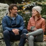 Ellie Kemper Instagram - Guys, I’m….leaving society to start a utopian community in the forest with @lukegrimes. Jk jk these are pics from our movie #HappinessForBeginners!! Directed by goddess @vwight22 and streaming JULY 27 on @netflix 🥾❤️🍁😊😊