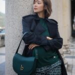 Elva Ni Chen-Xi Instagram - 潮濕的空氣 綿綿細雨讓人不自覺的放慢節奏 偶爾放空一下也不錯哦☁️ #心裡有陽光去到哪裡都是晴天 #elvaootd #burberry @burberry