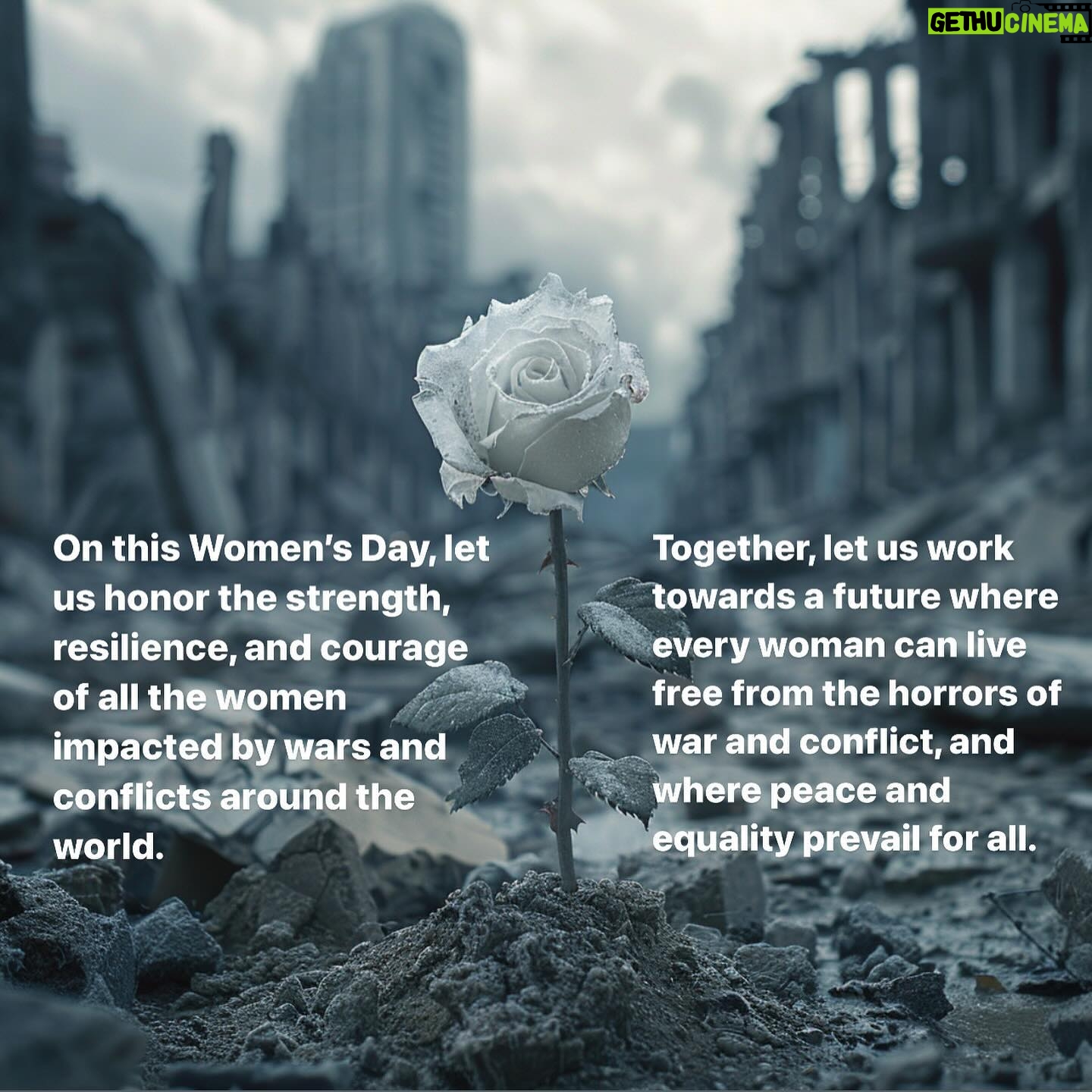 Eman El Assi Instagram - On this Women’s Day, let us honor the strength, resilience, and courage of all the women impacted by wars and conflicts around the world. Your endurance in the face of adversity, your unwavering determination for peace, and your boundless compassion for those in need inspire us all. Your voices matter, your stories matter, and your contributions to building a better world are invaluable. Today, we stand in solidarity with you, recognizing the unique challenges you face and advocating for your rights, safety, and well-being. Together, let us work towards a future where every woman can live free from the horrors of war and conflict, and where peace and equality prevail for all. #iwd24