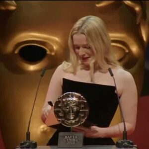 Emilia Jones Instagram - What a huge honour! 

Diolch yn fawr iawn @baftacymru !! ♥️

I wish I could have been there with you all but I’m filming in Canada. Thank you again!

Caption:
The BAFTAcymru goes to Emilia Jones CODA
Emilia can’t be with us so I will get this to her. 
Thank you so much