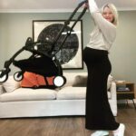 Emilie de Ravin Instagram - New pram for Bebe-to-be ! I had a yoyo for both my older kids & it was by far my fav go to pram for everyday use & travel. It’s super small & lightweight, folds/unfolds in like 5 seconds, & super chic! (Loving this ‘Ginger’ colour pack, & there’s tons more to choose from) This is with the bassinet obvi, but just pop that off when buba is 6mths old & pop on the seat (which folds with the base!) & you’re set 😍. #lifesaysgo #yoyobabyzen #gifted @babyzen_au Outfit: @bumpsuit ❤️