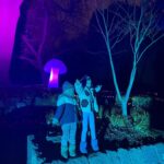 Emilie de Ravin Instagram - Fun night over the weekend at the beautiful @royalbotanicgardensvic for their final weekend of #lightscape We love these gardens so much, was super cool to see them all lit up (& with wonderful art installations too) at night! 🌈✨🫶🏼