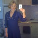 Emilie de Ravin Instagram - Found some old #bts selfies I took in my trailer while filming a little role in #PublicEnemies in 2008 (?)😍. Such great period costumes (and hair & makeup!). I love love LOVE being able to wear outfits, hair styles & make up from different time periods 🫶🏼✨🫶🏼