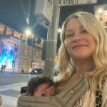 Emilie de Ravin Instagram - Such a fun night with my beautiful friend @mollybaker2 delish dinner (TY @oceanprimebh ) and then some BH x-mad streetlight fun! Love ya Molly, Robert & Olive xoxo