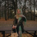 Emily Alyn Lind Instagram – all wrapped up in @sandroparis #sandro #sandroparis