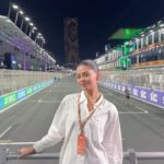 Emily Canham Instagram – AD Saudi Arabian Grand Prix 🏎️💨 spend qualifying and race day with me! 

#SaudiArabianGP #SaudiWinter #f1