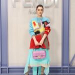 Emily Carey Instagram - thank you @fendi for having me and congratulations @mrkimjones @silviaventurinifendi on the spectacular show 💙💛💜❤️ hair by @bentalbott makeup by @emilychengmakeup nails by @chiaraballisainails photos by @bruinjustin for @wmag