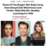 Emily Carey Instagram - stellar team on this one, excited is an understatement. 🔪🩶