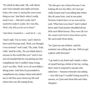 Emily Hampshire Instagram - Honestly, at 101, he’s gone too soon, and I think everyone who knew him would agree. He was always the youngest person in the room. I feel so fortunate to have spent even a second in his presence. He made everyone around him sharper, kinder, and more open-minded.
‌
I want to share the first time I met Norman Lear. I told the story to Nina Metz for a piece she does for the @chicagotribune called “My Worst Moment.” What I thought was the worst moment of my career ultimately became one of the best moments of my life.