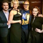 Emily Hampshire Instagram – Thank you @hauteliving for letting us turn your @hannah_waddingham cover dinner into a #12monkeys  reunion 🥹❤️