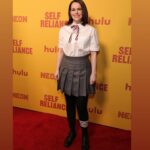 Emily Hampshire Instagram – Me & @maryhollandaise first red carpet photo together as sisters. #selfreliance comes out on @hulu Jan 12! 👯‍♀️