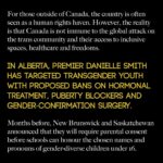 Emily Hampshire Instagram - Today on #TransgenderDayofVisibility, the @teganandsarafoundation announces an Open Letter: Artists Against Anti-Trans Legislation in Canada. For those outside of Canada, the country is often seen as a human rights haven. However, the reality is that Canada is not immune to the global attack on the trans community and their access to inclusive spaces, healthcare and freedoms.   More than 400 artists living in or hailing from Canada signed this letter to draw attention to the concerning rise of anti-trans legislation in the country, including proposed bans on inclusive healthcare for trans youth in Alberta, and infringement on the freedoms of gender-diverse youth to use their chosen names and pronouns at school without parental consent in New Brunswick and Saskatchewan.   The anti-trans policies taking root in Canada go beyond discrimination - they present a clear risk to the mental and physical well-being of trans individuals throughout the country. The undersigned artists stand against these alarming and destructive policies, and call on our communities and local and national policymakers to put a stop to this concerning surge in anti-trans policy.   Read the full letter and view all signatures at teganandsarafoundation.org/open-letter or the link in our bio.