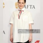 Emily Hampshire Instagram - Day -> night. Thank you @bafta for the tea & party sandwiches ❤️🥪 (- crust) & @mptf for the 🍕 & 🍫. The only thing that could have made yesterday better is me being cooler —or at least just less awkward fan girling all over @carriganagain (I’m sooooorrry! 😰🫣 I just think you’re amazing and it made me weird🥸)