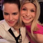 Emily Hampshire Instagram – Day -> night. Thank you @bafta for the tea & party sandwiches ❤️🥪 (- crust) & @mptf for the 🍕 & 🍫. The only thing that could have made yesterday better is me being cooler —or at least just less awkward fan girling all over @carriganagain (I’m sooooorrry! 😰🫣 I just think you’re amazing and it made me weird🥸)
