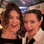 Emily Hampshire Instagram – Day -> night. Thank you @bafta for the tea & party sandwiches ❤️🥪 (- crust) & @mptf for the 🍕 & 🍫. The only thing that could have made yesterday better is me being cooler —or at least just less awkward fan girling all over @carriganagain (I’m sooooorrry! 😰🫣 I just think you’re amazing and it made me weird🥸)