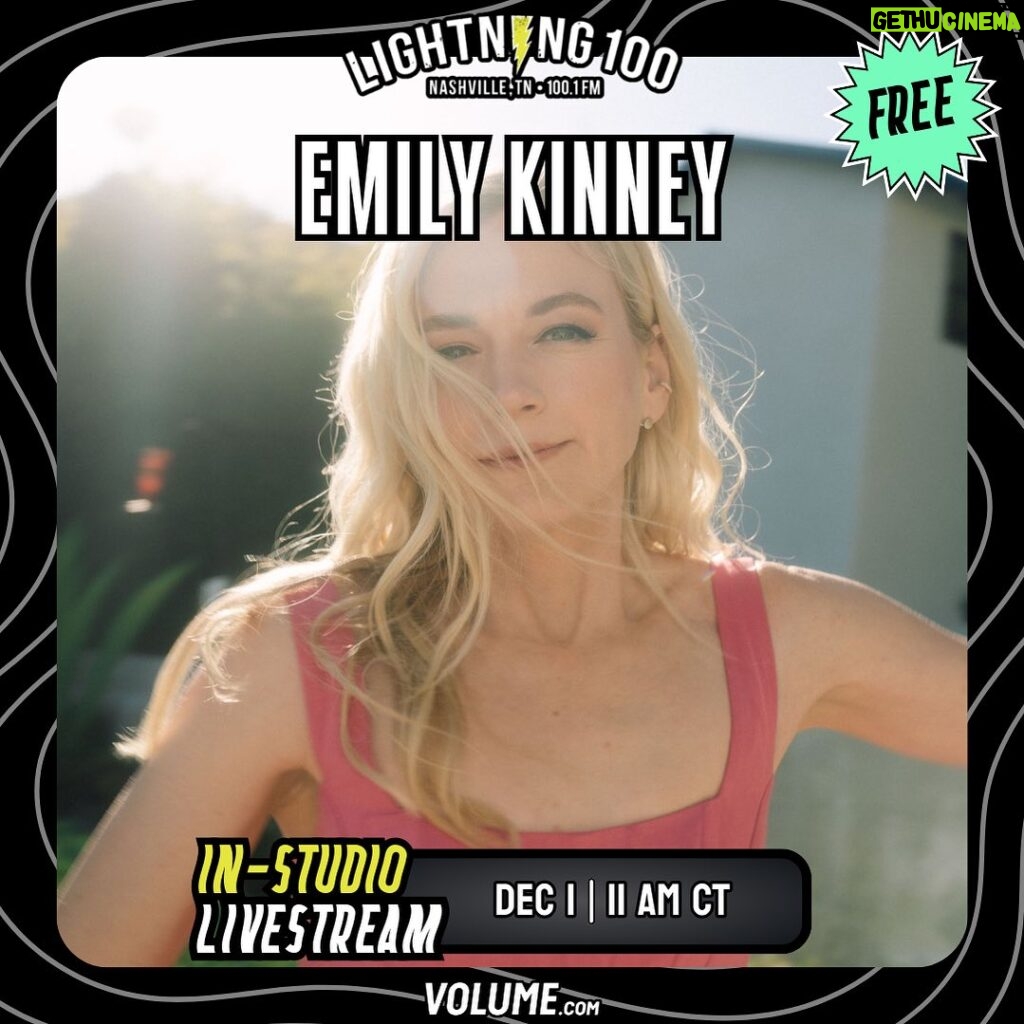Emily Kinney Instagram - Tune in, tomorrow morning, 11AM!!! Can’t wait to chat and sing a couple new songs from SWIMTEAM 💫🏊‍♀️ Link in stories!!!