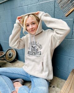 Emily Kinney Instagram - NEW HOODIES now available in my store! These are the softest, coziest hoodies ever! Join the SWIMTEAM and get one before they’re gone! Link in bio!