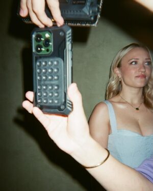 Emily Osment Instagram - pre #paleyfest in my bedroom by superwoman @itsamandalim #35mm