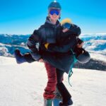 Emily Osment Instagram - New girl band, same measly amount of air, a lot of cold butts and somehow zero injuries ❄️ 🏂 💜 #FondalaGondola