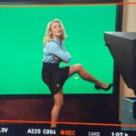 Emily Osment Instagram - one of my favorite episodes of season six airs tonight on CBS! tune in to @youngsheldoncbs to see how I learned to do the weather with my feet while wearing five inch heels and more hairspray and lipstick than should ever be allowed.