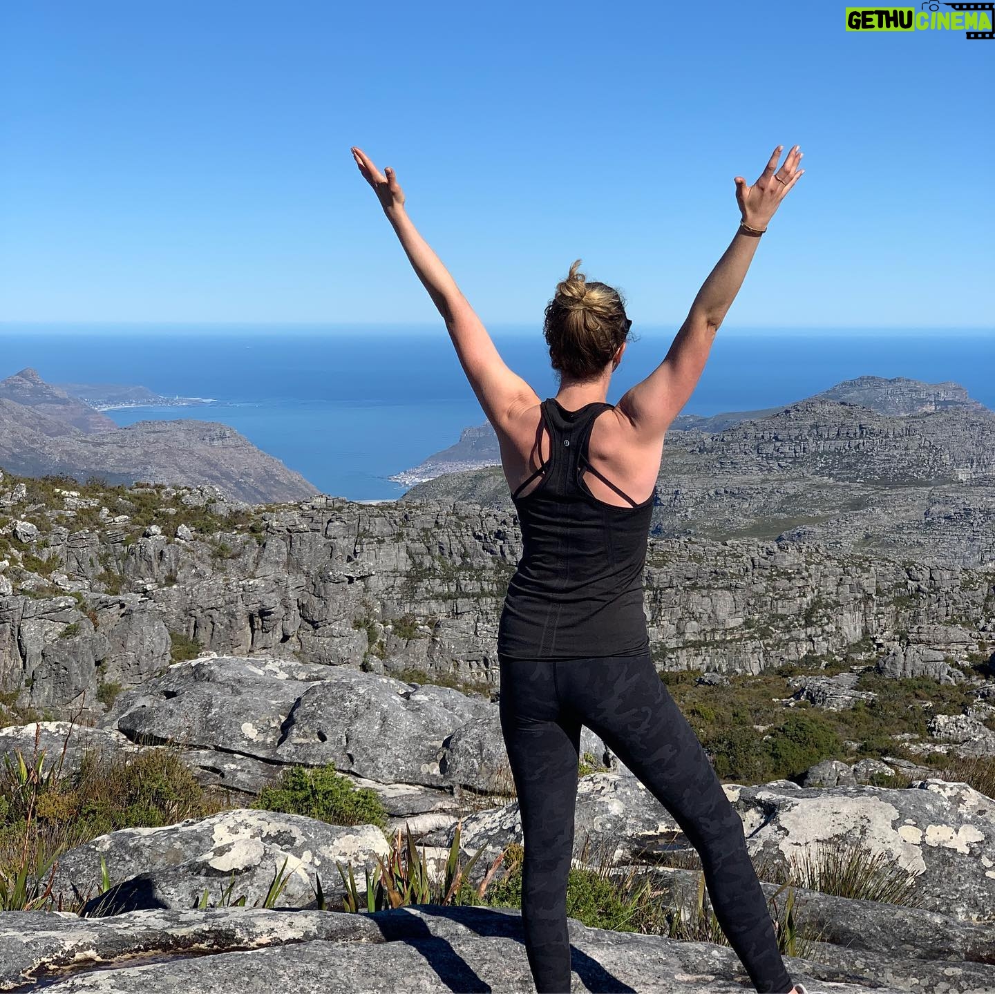 Emily VanCamp - 126.6K Likes - Climbed to the top of table mountain this weekend 🙌🏼 It was incredible to see people zooming up and down it like it was their daily ritual.. I happen to have an almost paralyzing fear of heights so when the option to turn right and head up on the gondola presented itself the obvious choice for me was to push through the fear and turn left. The next 3 hours were a huge test mentally and physically but worth every second. Mind over matter, one step at a time. Moral of the story, don’t let fear dictate your choices or prevent you from experiencing all that life has to offer. Cheers to facing fears 🥂Such a beautiful day🙏🏻