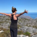 Emily VanCamp Instagram - Climbed to the top of table mountain this weekend 🙌🏼 It was incredible to see people zooming up and down it like it was their daily ritual.. I happen to have an almost paralyzing fear of heights so when the option to turn right and head up on the gondola presented itself the obvious choice for me was to push through the fear and turn left. The next 3 hours were a huge test mentally and physically but worth every second. Mind over matter, one step at a time. Moral of the story, don’t let fear dictate your choices or prevent you from experiencing all that life has to offer. Cheers to facing fears 🥂Such a beautiful day🙏🏻