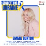 Emma Bunton Instagram – Join me as I will be hosting the Concert for Ukraine on Tuesday 29th March to support the @disastersemergencycommittee Ukraine Humanitarian Appeal and help those affected by the conflict. 

🎟Tickets are on sale now from theticketfactory.com or via the link in my stories.

The concert will also be streamed live on @ITV @STV #ConcertForUkraine
