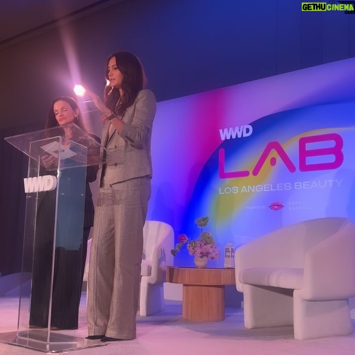 Emma Heming Instagram - Over @maketimewellness we are on a mission to get the world thinking seriously about women’s brain health. My co-founder @helenchristoni and I had the privilege to present our brand at the @wwd L.A. Lab Summit to a room filled with inspiring beauty executives and founders. And we loved asking them, “when was the last time someone spoke to you about your brain.” We are so excited to have these prestigious industry leaders “Join the Make time Movement!” 🧠💞 Thank you @jennybefine, @michael_atmore and the WWD team for having us. #maketimewellness #wwd #brainbodybeauty #brainhealth