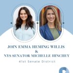 Emma Heming Instagram - I’m honored to have interviewed New York Senator Michelle Hinchey, from the 41st District. I’m so in awe by her dynamic work that she has done in her home state to bring FTD awareness to the forefront. You should know that World FTD Awareness Week is officially recognized in the state of New York due to her. She has influenced me greatly to roll up my sleeves and see if I can get FTD Awareness Week recognized in our family’s home for next year. I hope she will inspire you as well. Today’s theme is Educate: Tell friends, neighbors, & health professionals about the unique symptoms and challenges of FTD, and encourage them to seek more information. Head to the link in my bio where you’ll be able to watch @michellehincheynysenate full interview on my YouTube channel, Make Time to Connect. #worldftdawarenessweek #frontotemporaldementia #icareaboutftd #endftd
