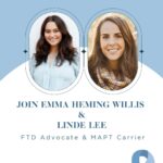 Emma Heming Instagram - The theme for today is focused on advocacy, focused on different ways you can get your perspective out to the world, to make change to benefit families facing FTD. Please meet Linde Lee. Her family has a history with FTD, something which deeply informs her perspective and passion as an advocate, on behalf of her, her sisters and the next generation. Please head to the link in my bio to watch @lindejlee full interview 🩵 #worldftdawarenessweek #frontotemporaldementia #icareaboutftd #wecareaboutftd #endftd @theaftd @worldftdunited