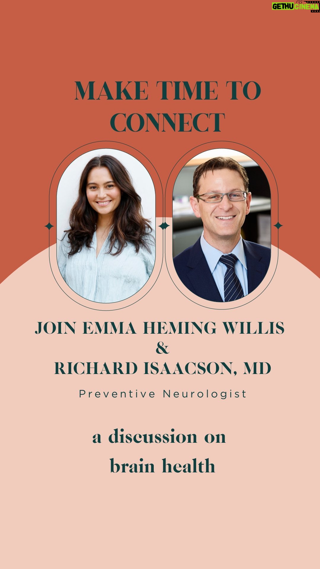 Emma Heming Instagram - Dr. Richard Isaacson was the first person that introduced me to the term “brain health,” which completely changed my whole approach to how I view and take care of my own health today. Brain first and the rest of my body will benefit. Dr. Richard Isaacson is a Preventive Neurologist who conducts clinical and translational research at the Institute for Neurodegenerative Diseases in Florida. In this is conversation, Dr. Isaacson takes us on a deep dive into the pillars of brain health. Why caregivers need to prioritize their own health and why he thinks that preventive measures is the cure to some neurodegenerative diseases. No matter how many times I hear Dr. Isaacson share his knowledge, I always walk away with something new. Link in bio for the full interview. #brainhealth #brainhealthmatters #drrichardisaacson