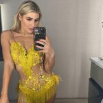 Emma Slater Instagram – Look who came today to see us, @witneycarson!!!! She heard it was Whitney Night and got confused. Don’t worry Wit, least you got the yellow memo! 😜⭐️🫶🏻🙌🏻☀️ 
Also I love me some @thebarrywilliams and @petamurgatroyd so slide to see the ballroom after their elimination at the end of the show. I think the Salsa that Barry and Peta did tonight was one of the best things I’ve seen on the show 😢 what did everyone think of the show tonight?
