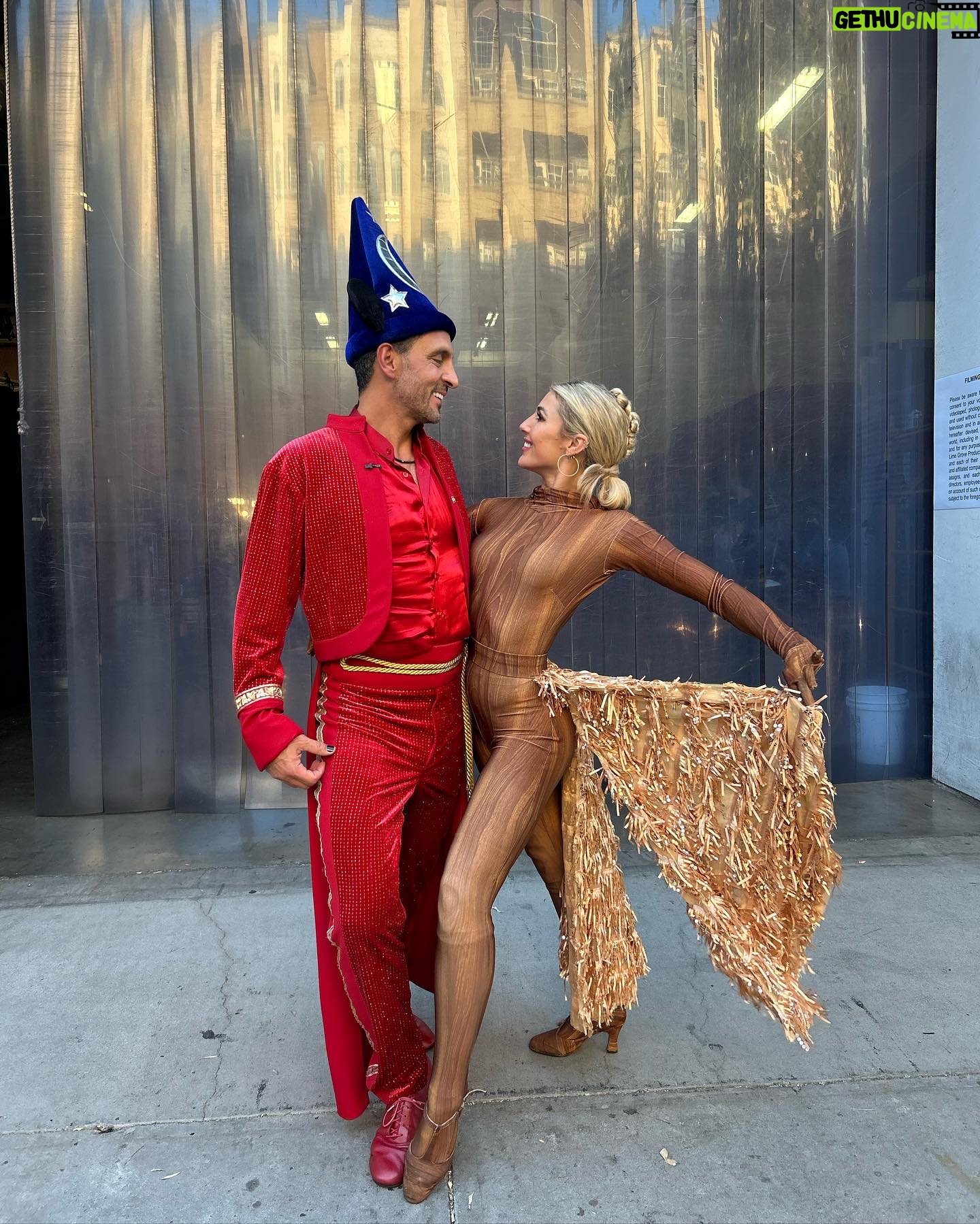 Emma Slater Instagram - Itβs Disney night on @dancingwiththestars!! How do you like our Fantasia inspired Paso outfit?! PLEASE VOTE!! RIGHT NOW text Mauricio x10 to 21523 and vote online at the link in the bio, we need your vote to be safe and continue this amazing dancing experience!! β¨ππ» many many thanks you guys