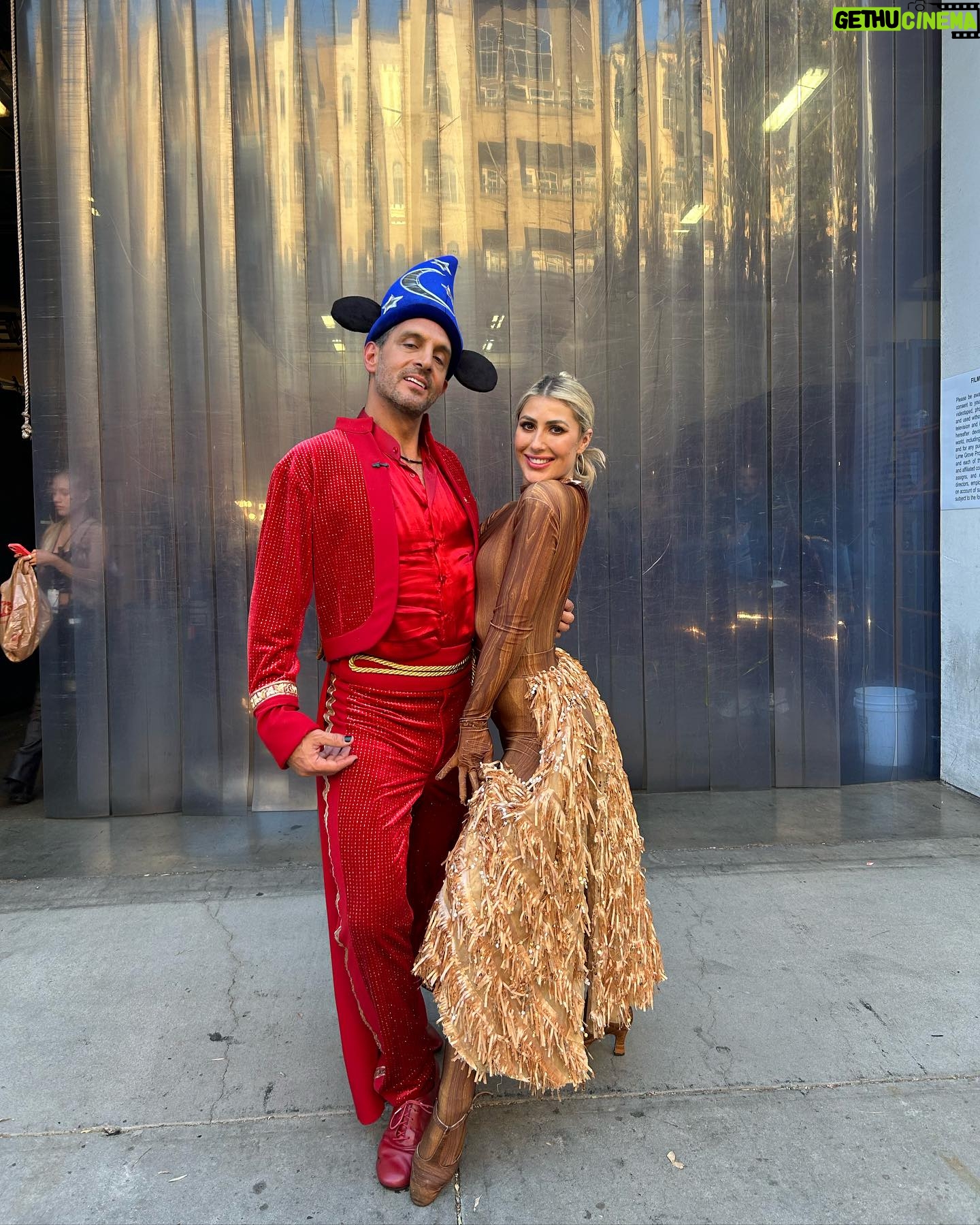Emma Slater Instagram - Itβs Disney night on @dancingwiththestars!! How do you like our Fantasia inspired Paso outfit?! PLEASE VOTE!! RIGHT NOW text Mauricio x10 to 21523 and vote online at the link in the bio, we need your vote to be safe and continue this amazing dancing experience!! β¨ππ» many many thanks you guys