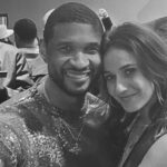 Emmanuelle Chriqui Instagram - Too good to not do a before and after.. I had the pleasure of filming In The Mix with @usher in 2005! Last night I finally got to see his last show in Vegas marking the 100th show of his residency. WOW. UNREAL. AMAZING.. Congratulations my friend, thank you for your incredible talent and being such a light. Last night was one for the books, for everyone there!!! ❤️💯🔥🙏🏽💃🏻