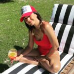 Emmanuelle Chriqui Instagram - Givin you red and white and a little aperol spritz:) Happy Canada Day my people!!! So proud to be born in Canada (Montreal- one of the best cities anywhere) and even tho I don’t live there anymore, I got so much love for it❤️❤️❤️❤️