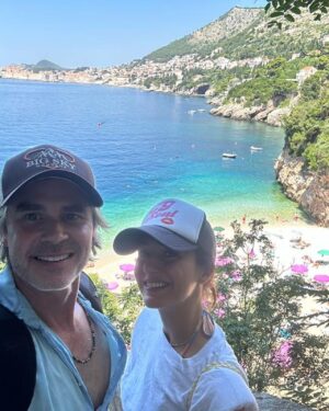 Emmanuelle Chriqui Instagram - Ahhhh #ff to 5 magical days in Dubrovnik, Croatia.. this place has been on my bucket list forever and it did not disappoint!! Walking around the old town and getting lost in the alley ways finding the perfect place to eat ( everywhere was amazing and hands down best seafood pasta I have ever had!! ) Every view was stunning and swimming in the Adriatic Sea was heavenly.. we took a boat ride and visited the islands and swam in the green cave. We had the best skipper- Tom who took us to see places and swim in the most gorgeous unpopulated coves, and visited the most charming town of Lopud.. I look so forward to discovering the rest of Croatia because there is so much more splendor to see! Traveling with my love @samtrammellofficial was a dream as always…  Wishing you an amazing weekend ahead. #HappyFriday and #ShabbatShalom❤️ 📸 @samtrammellofficial