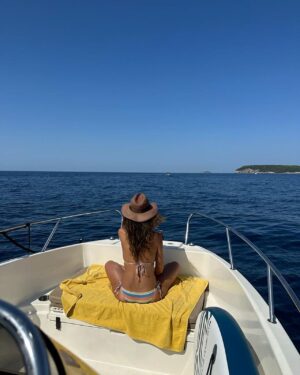 Emmanuelle Chriqui Instagram - Ahhhh #ff to 5 magical days in Dubrovnik, Croatia.. this place has been on my bucket list forever and it did not disappoint!! Walking around the old town and getting lost in the alley ways finding the perfect place to eat ( everywhere was amazing and hands down best seafood pasta I have ever had!! ) Every view was stunning and swimming in the Adriatic Sea was heavenly.. we took a boat ride and visited the islands and swam in the green cave. We had the best skipper- Tom who took us to see places and swim in the most gorgeous unpopulated coves, and visited the most charming town of Lopud.. I look so forward to discovering the rest of Croatia because there is so much more splendor to see! Traveling with my love @samtrammellofficial was a dream as always…  Wishing you an amazing weekend ahead. #HappyFriday and #ShabbatShalom❤️ 📸 @samtrammellofficial