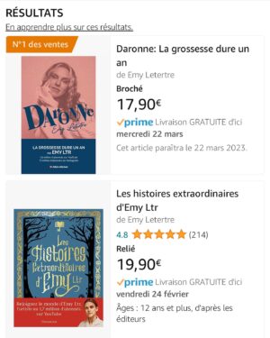 Emy LTR Instagram - 2023, what a year.
T’as pas été super facile tous les jours je te cache pas. 
Tu m’as fait des montagnes russses.
Y a eu des moments incroyables avec Brad Pitt, la sortie du livre « Daronne » et son accueil, la reprise douce de la fiction (2024 prépare toi), la rencontre Monsieur Cedric klapisch, les voyages, les surprises, les amis et surtout ma Famille. Voir mon fils grandir est un spectacle dont je ne me lasserai jamais.
Mais bon au milieu de tout ça t’as pas été tendre ni avec moi ni avec mes proches.
Après un gros burn out, mes tocs x1000, mes proches en souffrance c’était douloureux.
Mais tu sais quoi je te remercie quand même. Parce que grâce à tout ça j’ai appris, j’ai pris des décisions et surtout c’est le début de 4 grosses aventures que je vais enfin vous dévoiler en janvier.
Bisous 2023 et j’espère que 2024 va être sous le signe du bonheur ❤️❄️