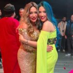 Emy Talaat Zakaria Instagram - اول ليله عرض لمسرحيه الصندوق الاحمر مع القمر ليلى علوى 🩷🙏 #emytalaatzakaria #ايمى_طلعت_زكريا