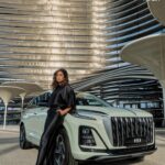 Enjy Kiwan Instagram - @voguearabia @hongqi_official Photography Greg Adamski @greg.adamski Style Polina Shabelnikova @shabelnikova Hair Deborah Aguera Mehsem @deborahagrm Makeup Mauro D. Hernan @maurodhernanmakeup Producer Danica Zivkovic @danica.z.t Production Dinika Govender @damn_dinika Shot on location at Expo City Dubai @expocitydubai Style assistant Neha Maggo @nehamaggo Production assistant Amira Hached @amirahached